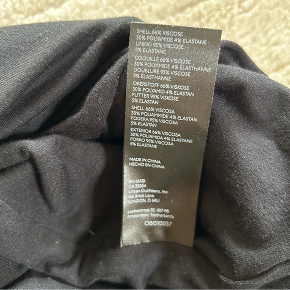 Anthropologie cutout black midi dress size small petite body con - Picture 9 of 12